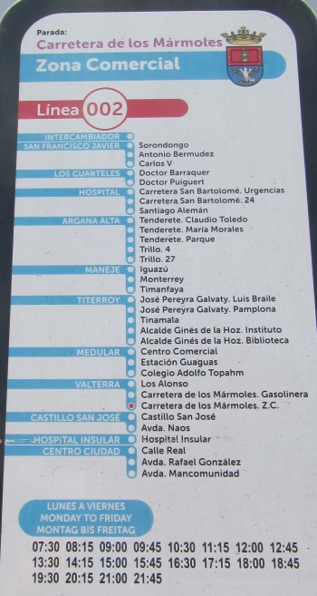 Route 2 timetable