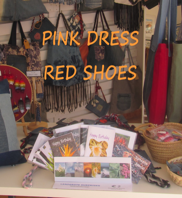 PINK DRESS RED SHOES